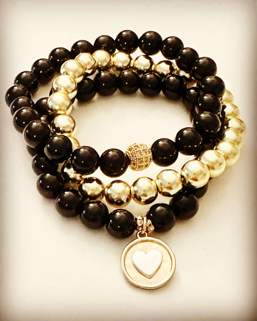 HEMATITE BRACELET STACK